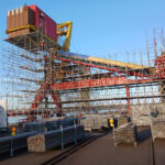 échafaudages complexes zone portuaire coté 1 GRAND