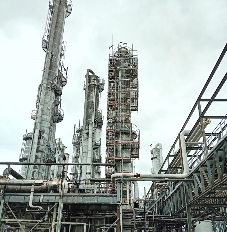 échafaudages complexes pour inspections périodiques - décalorifugeage partiel